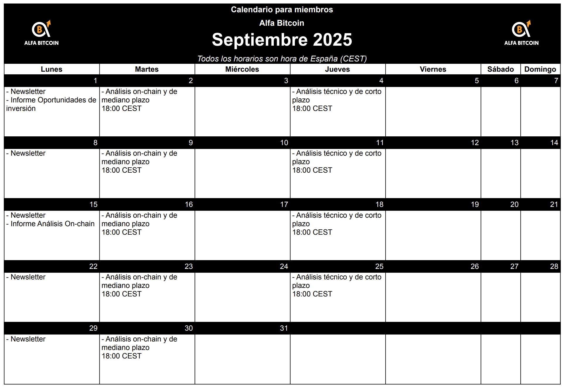 calendario septiembre 1